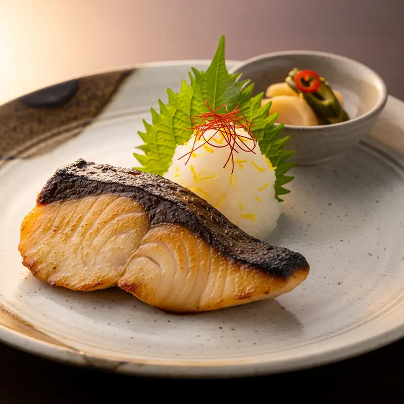 Gourmet Gindara Saikyo Yaki with Yuzu-Kissed Daikon Oroshi